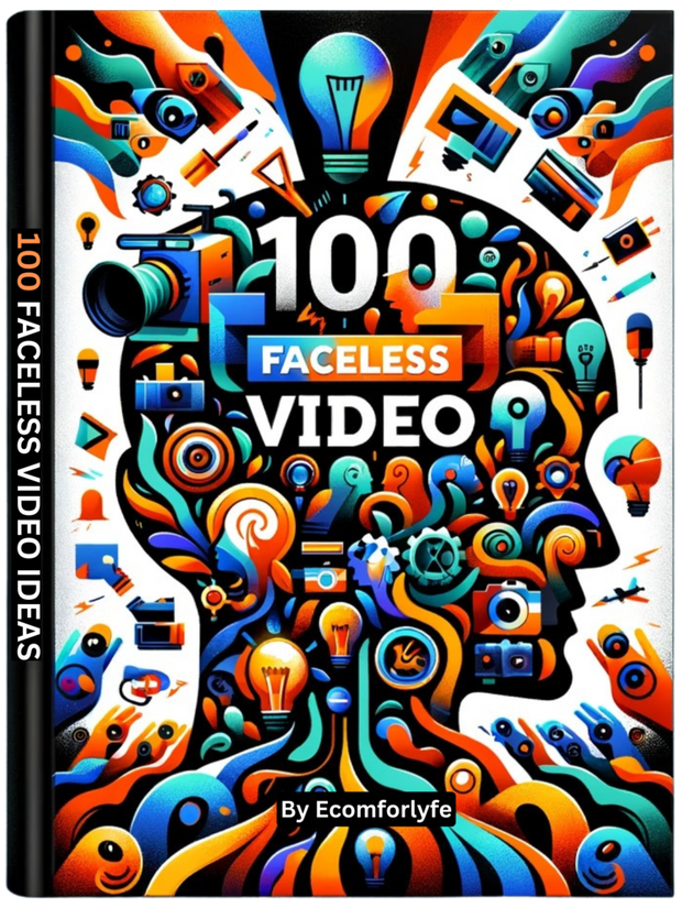 100 Faceless Videos | “Boost Income Without Showing Your Face” w/Master Resell Rights.