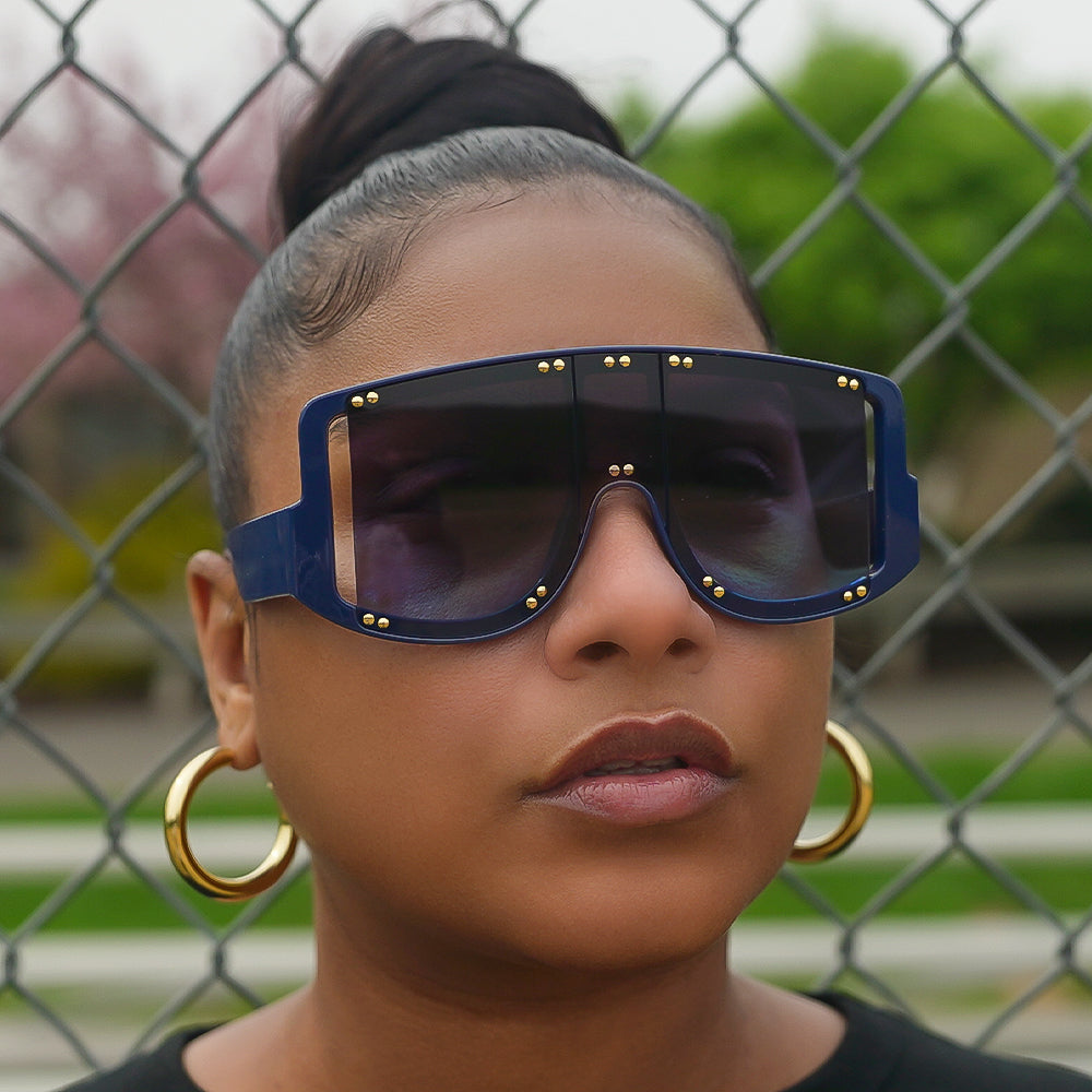 Over The Top Sunglasses (Navy)
