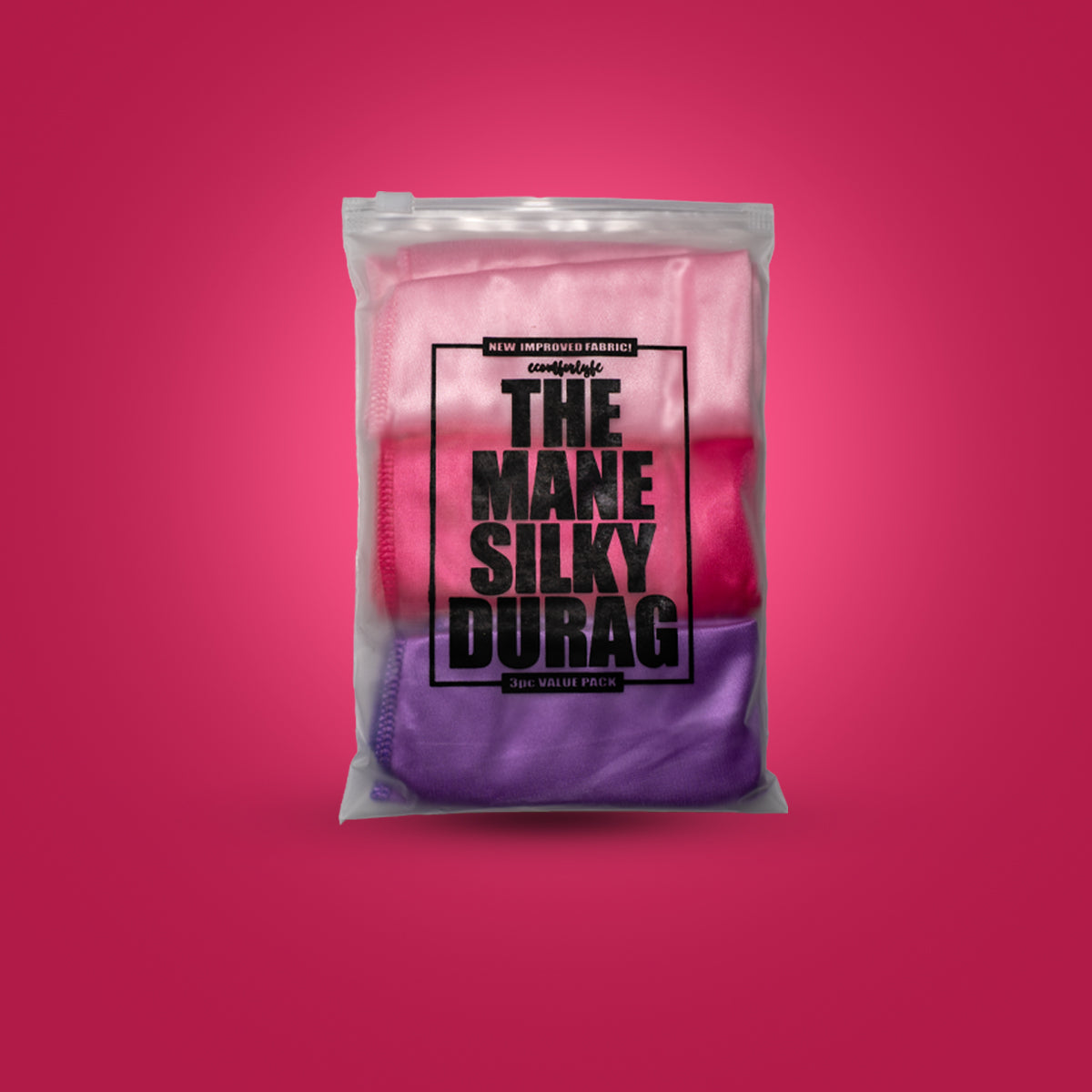 Silky Durags (Pink, Hot Pink, Purple)